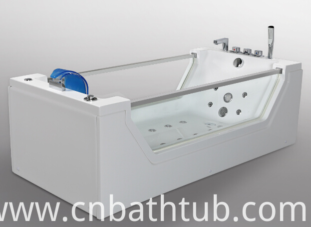 2015 New Style CE Approved Glass Jacuzzi Massage Bath Tub (JL824)